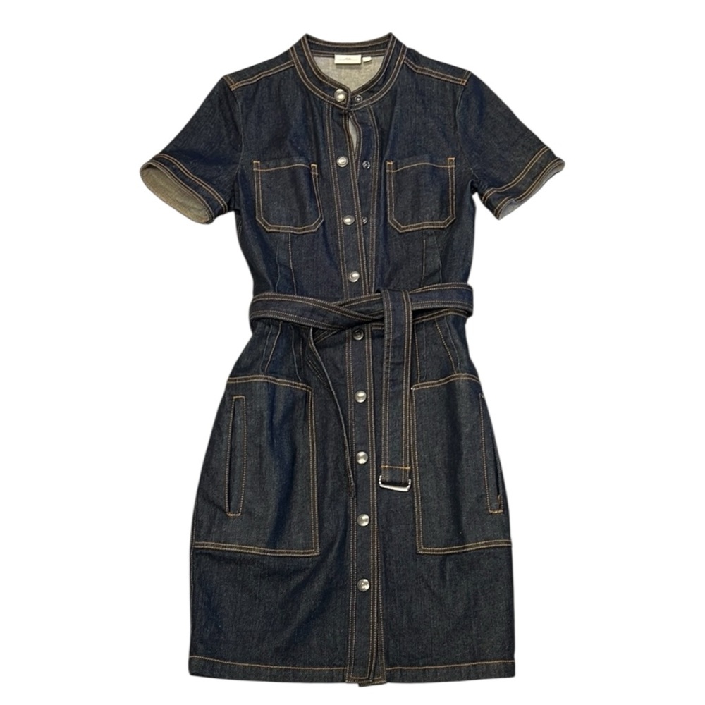 NWT AG ADRIANO GOLDSCMIED AURELIE DENIM DRESS - Picture 2 of 9